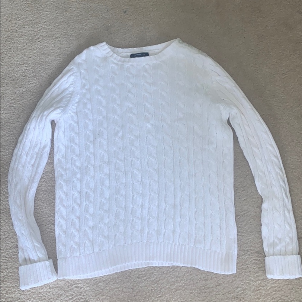 White polo Lauren  sweater